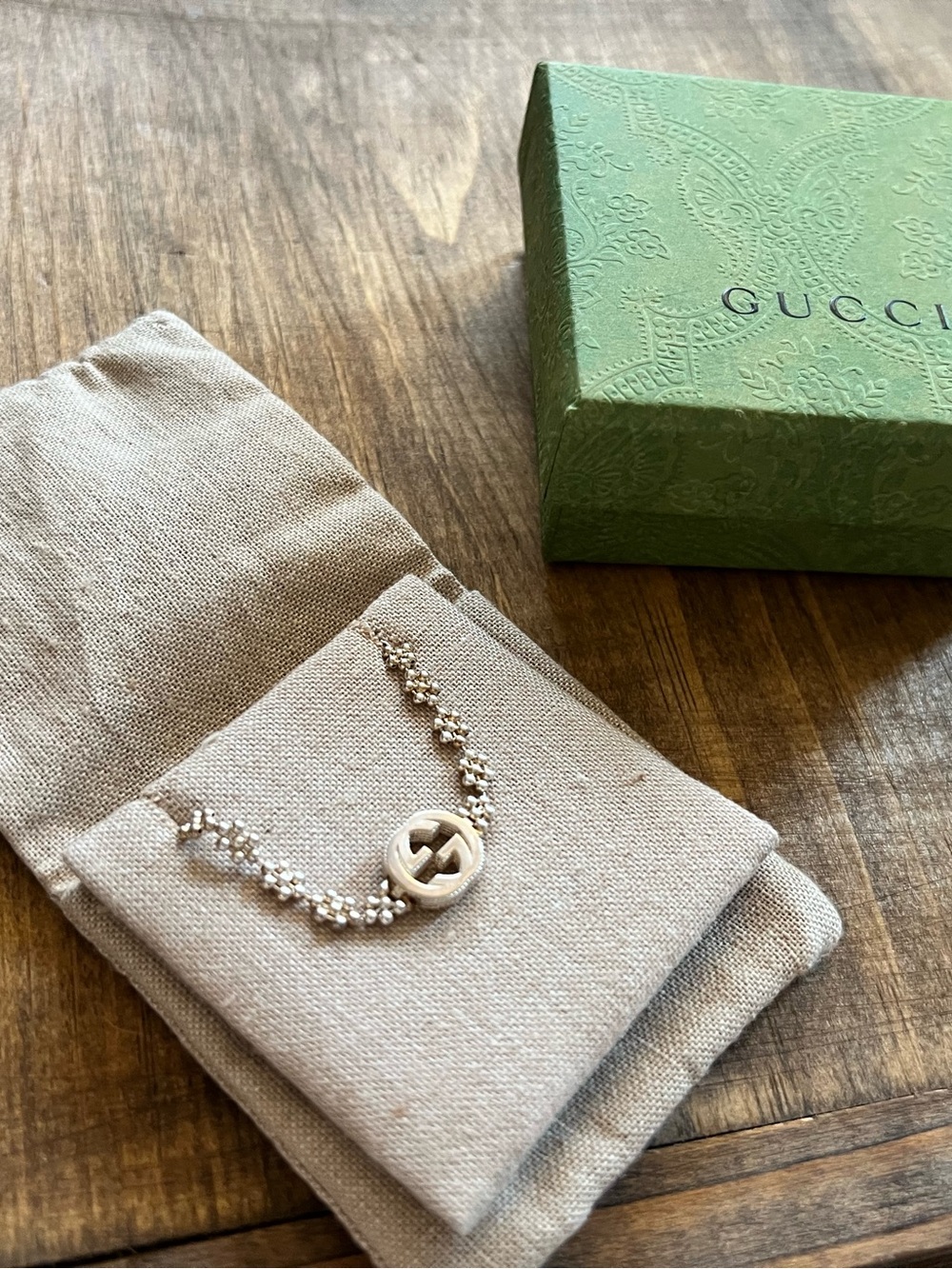 Gucci Silver Interlocking G Necklace - Silver